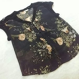 Meadow Rue/Anthro Floral Blouse